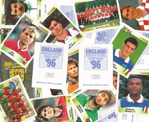 Panini 1996 england european - england,
